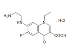 Norfloxacin EP Impurity B ;Norfloxacin Desethylene Impurity ;Norfloxacin Ethylenediamine Analog ;7-[(2-Aminoethyl)amino]-1-ethyl-6-fluoro-4-oxo-1,4-dihydroquinoline-3-carboxylic acid HCl  |  75001-77-3