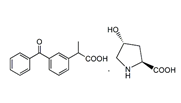 Ketoprofen trans-4-Hydroxy-L-Proline Salt ;(2RS)-2-(3-Benzoylphenyl)propanoic acid trans-4-hydroxy-L-proline salt