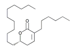 Orlistat Dihydropyranone Impurity ;  (S)-3-Hexyl-5,6-dihydro-6-undecyl-2H-pyran-2-one  |  130676-64-1