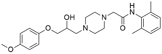 p-Ranolazine ; (N-(2,6-Dimethylphenyl)-2-{4-[2-hydroxy-3-(4-methoxyphenoxy)propyl]piperazin-1-yl}acetamide)]; 1393717-45-7