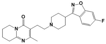 Paliperidone Impurity E ;(Inhouse) 3-[2-[4-(6-fluoro-1,2-benzisoxazole-3 yl)-1-piperidinyl]ethyl]-6,7,8,9-tetrahydro-2-methyl-4H-pyrido[1,2-a]pyrimidin-4-one/106266-06-2