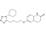 Cilostazol ; 6-[4-(1-Cyclohexyl-1H-tetrazol-5-yl)butoxy]-3,4-dihydro-2(1H)-quinolinone   |  73963-72-1