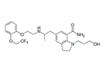 Silodosin Racemate ;1-(3-Hydroxypropyl)-5-[({2-[2-[2-(2,2,2-trifluoroethoxy)phenoxy] ethyl} amino)propyl]indoline-7-carboxamide  |  160970-64-9
