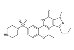 Sildenafil N-Desmethyl Metabolite ;N-Desmethyl Sildenafil ; 5-[2-Ethoxy-5-(piperazin-1-yl)sulfonylphenyl]-1-methyl-3-propyl-4H-pyrazolo[5,4-e]pyrimidin-7-one |  139755-82-1 