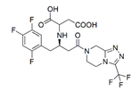 Sitagliptin FP Impurity A ;N-[(2R)-4-Oxo-4-[3-(trifluoromethyl)-5,6-dihydro[1,2,4]triazolo[4,3-a]pyrazin-7(8H)-yl]-1-(2,4,5-trifluorophenyl)butan-2-yl]aspartic acid