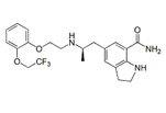 Silodosin Deshydroxypropyl Impurity ; (R)-5-(2-((2-(2-(2,2,2-Trifluoroethoxy)phenoxy)ethyl)amino)propyl)indoline-7-carboxamide