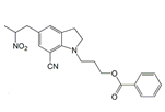 Silodosin Nitro Impurity ;3-(7-Cyano-5-(2-nitropropyl)indolin-1-yl)propyl Benzoate ; 1-[3-(Benzoyloxy)propyl]-2,3-dihydro-5-(2-nitropropyl)-1H-Indole-7-carbonitrile  |  350797-56-7