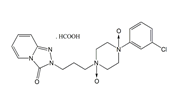 Trazodone 1,4-Di-N-Oxide ;2-[3-[4-(3-Chlorophenyl)-1-piperazinyl]propyl]-1,2,4-triazolo[4,3-a]pyridin-3(2H)-one 1,4-dioxide formate salt   |  1346603-99-3