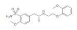 Tamsulosin EP Impurity D ;2-Methoxy-5-[(2R)-2-[[2-(2-methoxyphenoxy)ethyl] amino] propyl] benzene sulfonamide  | 80223-96-7