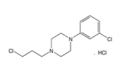 Trazodone BP Impurity F ;Trazodone USP RC F ;1-(3-Chlorophenyl)-4-(3-chloropropyl)piperazine hydrochloride   |  52605-52-4