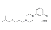 Trazodone BP Impurity G ;Trazodone Isobutyl Ether Impurity ;3-[4-(3-Chlorophenyl)piperazin-1-yl]propyl isobutyl ether dihydrochloride