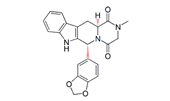 Tadalafil Impurity A ; Tadalafil (6R,12aS)-Isomer; (6R,12aS)-6-(1,3-Benzodioxol-5-yl)-2-methyl-2,3,6,7,12,12a-hexahydro pyrazino [1′,2′:1,6]pyrido[3,4-b]indole-1,4-dione  |  171596-27-3