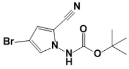tert-butyl (4-bromo-2-cyano-1H-pyrrol-1-yl)carbamate/937047-04-6