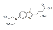 Bendamustine USP RC A ; Bendamustine Dihydroxy Impurity ;4-[5-[Bis(2-hydroxyethyl)amino]-1-methylbenzimidazol-2-yl]butanoic acid HCl  |  109882-29-3