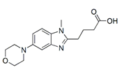 Bendamustine USP RC B ;4-(1-Methyl-5-morpholino-1H -benzimidazol-2-yl)butanoic acid  |  1228552-02-0