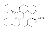 Orlistat USP RC D ; Orlistat USP Related Compound D ;  N-Formyl-L-leucine (3S,4R,6S)-tetrahydro-3-hexyl-2-oxo-6-undecyl-2H-pyran-4-yl ester  |  130793-27-0