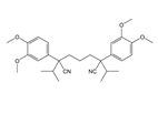Verapamil EP Impurity P ;2,6-Bis(3,4-dimethoxyphenyl)-2,6-bis(1-methylethyl)heptane-1,7-dinitrile
