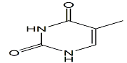 Zidovudine EP Impurity C ; Zidovudine USP RC C ; Thymine (USP) ; 5-Methylpyrimidine-2,4(1H,3H)-dione  |  65-71-4